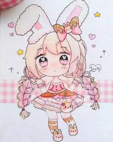 q版简笔画女孩 q版简笔画女孩可爱