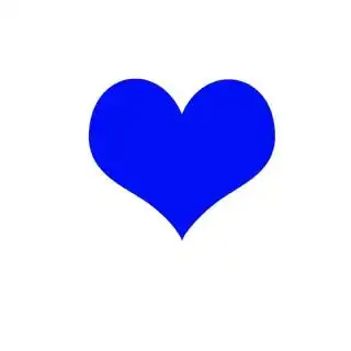 卡通蓝色心形下载