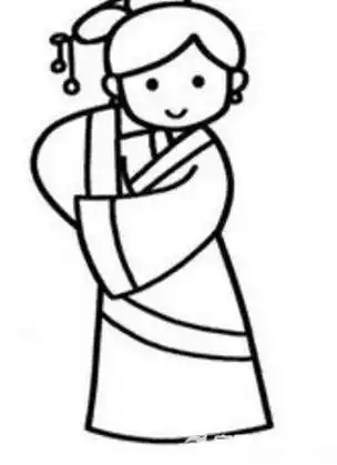 古装美女简笔画古装美女简笔画简单又漂亮