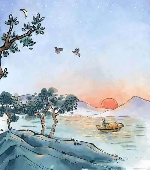 儿童古诗词插画