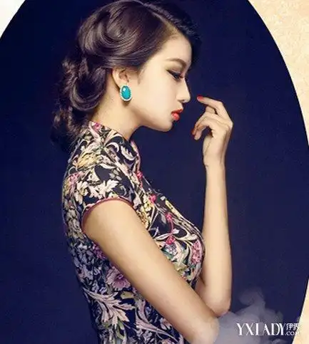 旗袍与发型图片 简单旗袍发型搭配攻略