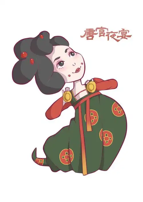 唐宫夜宴习作|插画|艺术插画|话梅先生 - 原创作品 - 站酷 (zcool)