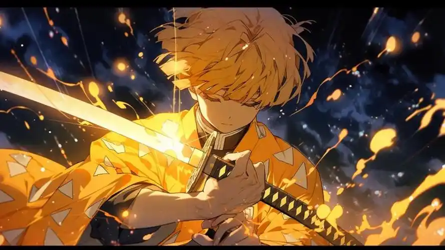 [4k]鬼灭之刃-祢豆子由我来保护-我妻善逸霸气救场