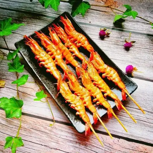 孜然烤虾串