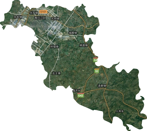 青白江区高清卫星地图,青白江区高清谷歌卫星地图