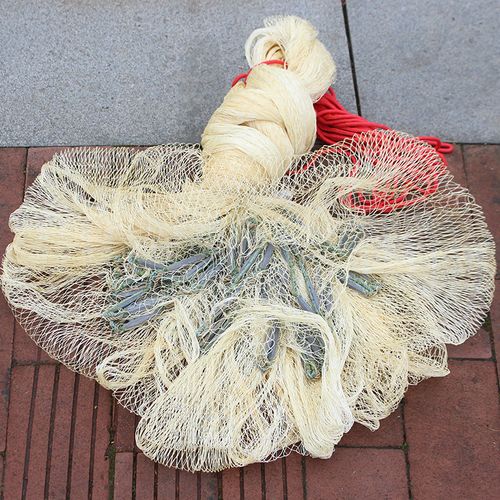 老式传统手撒手抛网鱼网撒网渔网捕鱼抛网甩易抛旋网抓自动神具抓