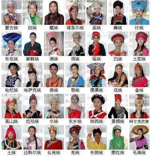 布达拉宫  56,壮 族:分布在广西,云南等地,人口1555万余人,是中国人口