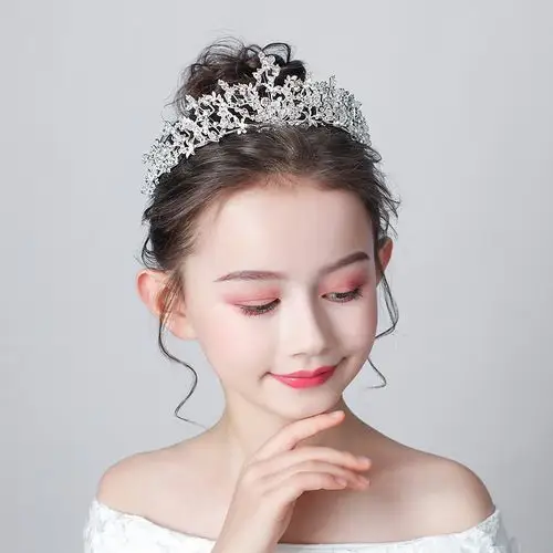 韩版儿童皇冠头饰公主小女孩王冠生日女童走秀发饰发箍主持人表演