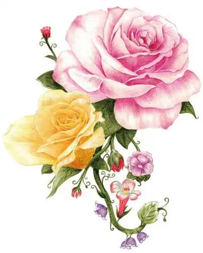 手绘原创花卉图案-设计案例_彩虹设计网