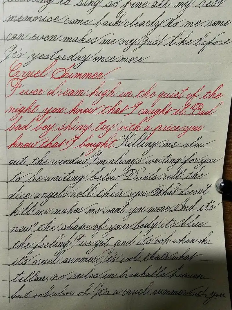 taylorswift #英文书法 #手写英文 #花体字 - 抖音