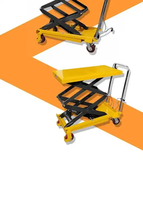 手动液压升降台车小型升降机移动升高电动平台车手推升降平台d6 载重