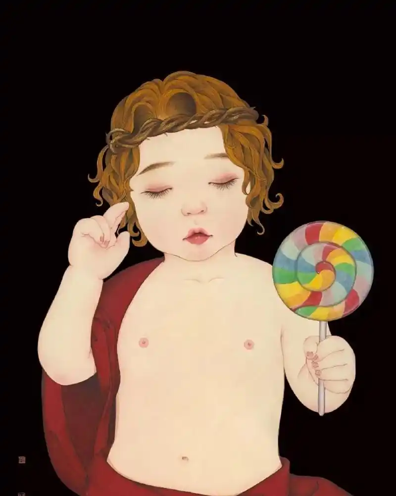 蒙娜丽莎萌化了假如世界名画的人物变成萌宝