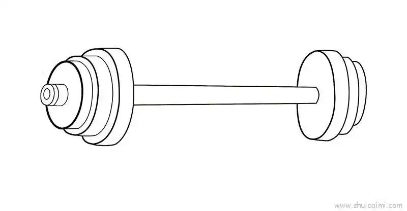 杠铃儿童画怎么画杠铃简笔画图片