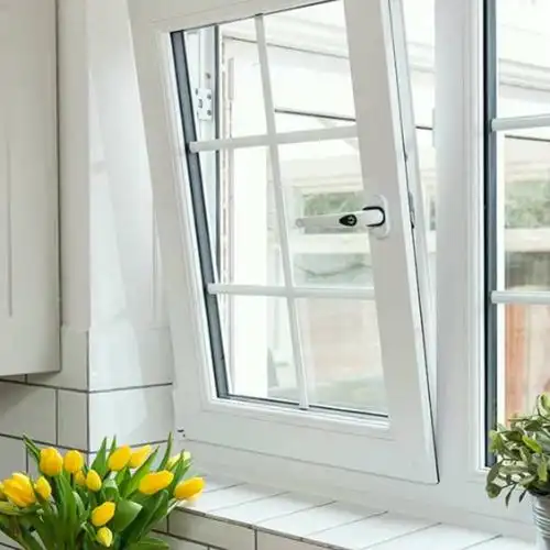 现代玻璃双吊窗格栅设计