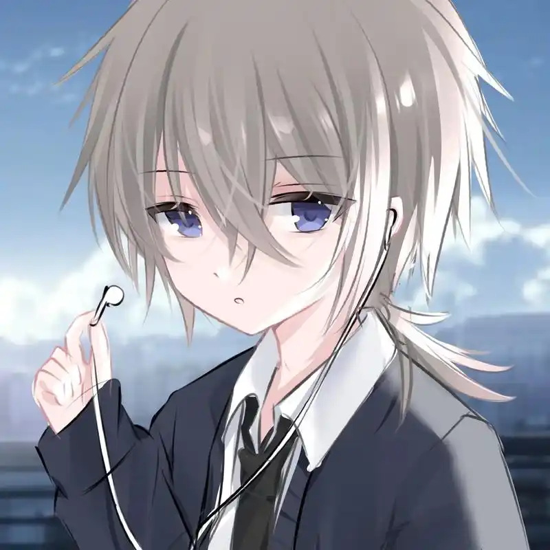 给我一首歌的时间.#原创头像 #动漫男头 #网络少爷 再不营 - 抖音