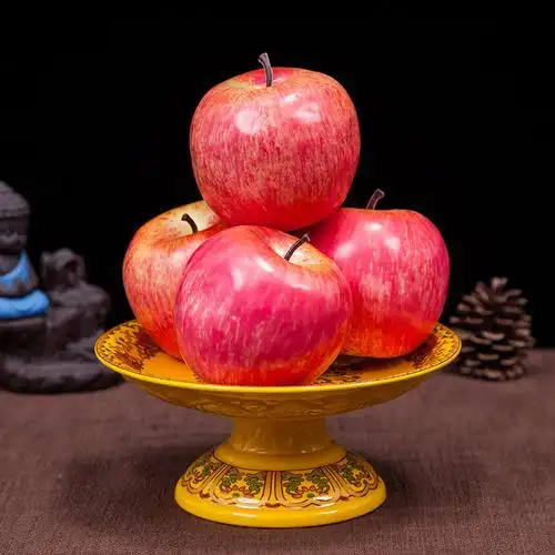 果盘供盘家用供奉陶瓷佛前水果供佛上供莲花果盘