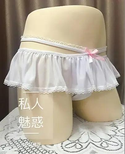 男士性感蕾丝内裤 伪娘专用 男装女性化日本舒适底裤cd变装诱人