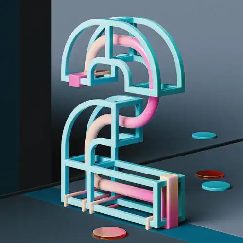 3d设计师 wes l cockx 的这组创意数字c4d作品非常让人眼前一亮