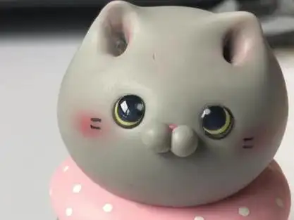 我用粘土做了一只英短猫#手工diy #猫 #粘土教程