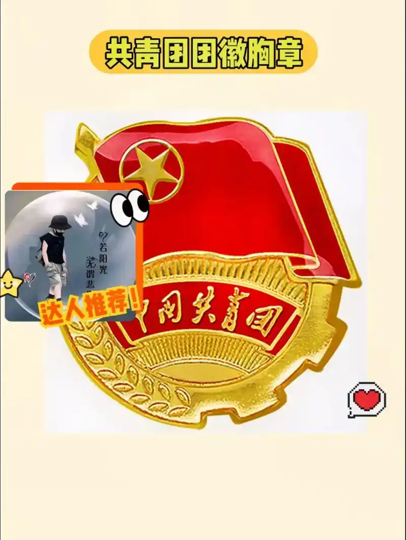 共青团团徽胸章!正版不褪色97.