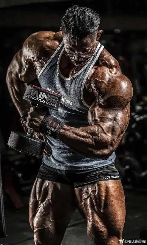 曾在健美黄金联赛中依靠着极低的体脂率以及棱角分明的肌肉线条,将