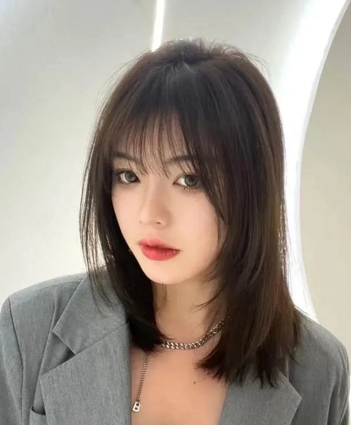 直发锁骨发图片大全 百搭减龄轻松变美 - 女生直发 - 发型站