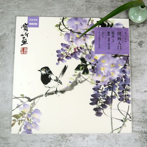 原大原色临本视频教程 初学者国画入门基础教程书写意水墨画册页步骤