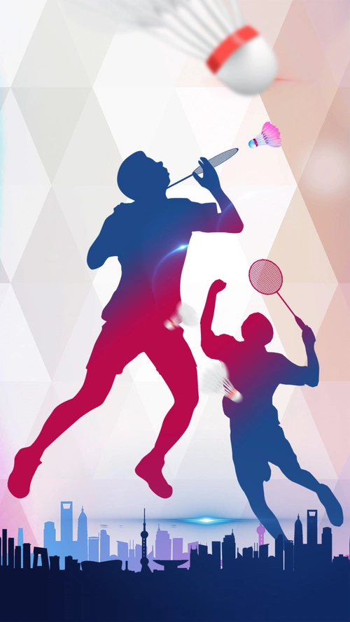 人物剪影扁平都市h5背景素材