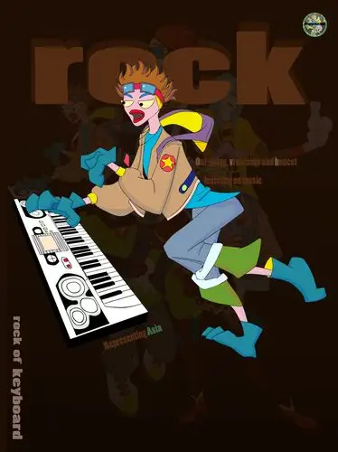 rock band 摇滚插画