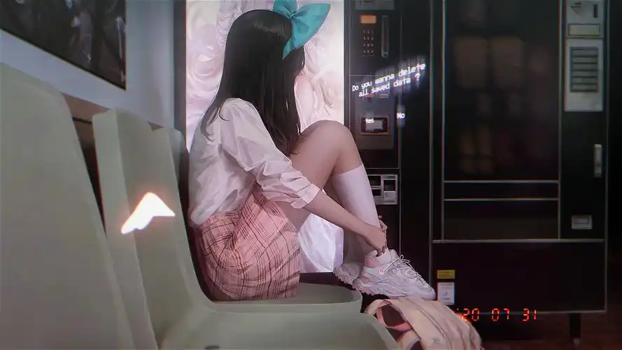 白衬衫养眼美女壁纸图片 锁屏