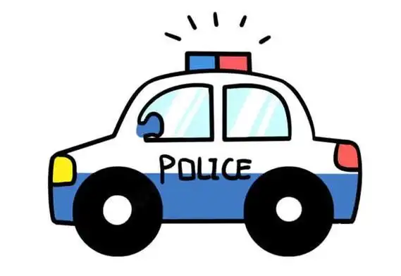 110警车图片简笔画彩色警察简笔画图片大全超多的警察叔叔简笔画亲子
