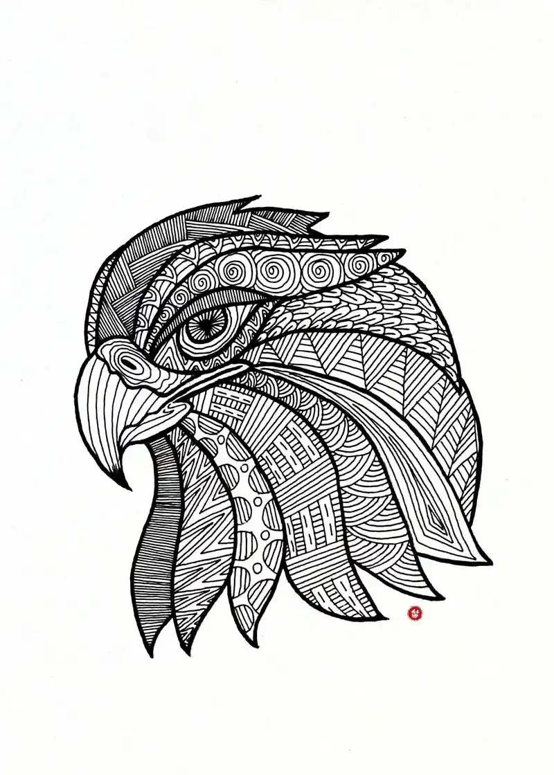 今天的线描画超级简单大家一起动起笔来吧