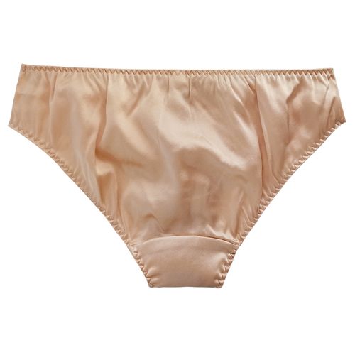 韵扉桑蚕蚕丝内裤光滑缎面蕾丝拼接三角裤女士女三角裤