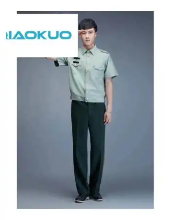 空军海军陆军常服夏常服短袖消防外装衬衣新式士款干款橄榄绿松枝绿