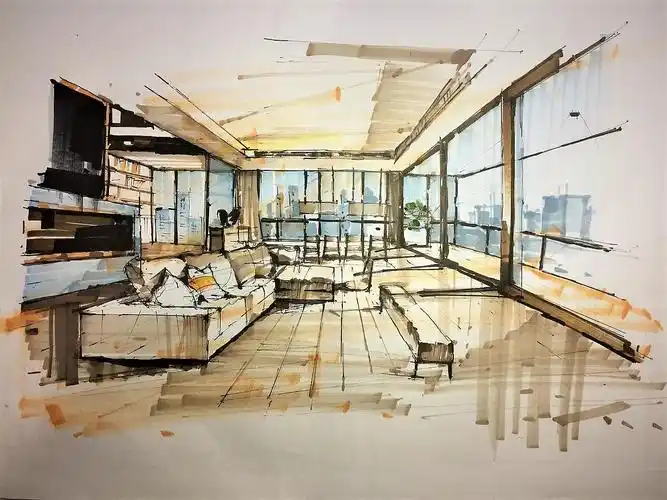 室内手绘|空间|家装设计|phoenixwaoo_原创作品-站酷zcool