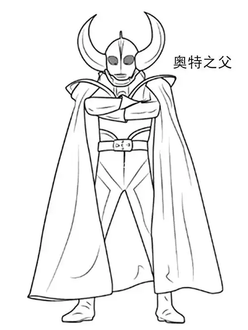 幼儿园#可直接打印素材#幼师#幼教资源分享#奥特曼#简笔画#涂色卡