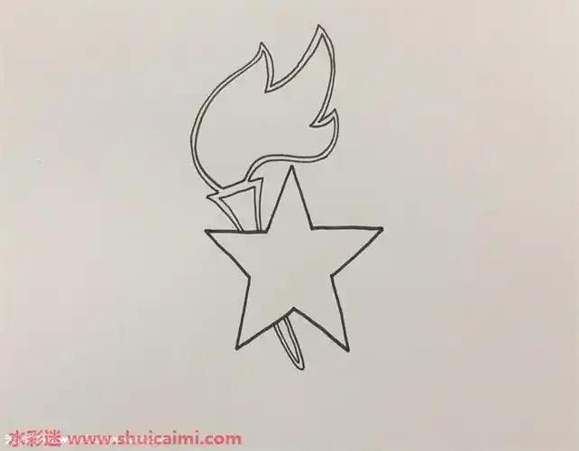 团队队旗图片简笔画,少先队队旗简笔画_文秘苑图库