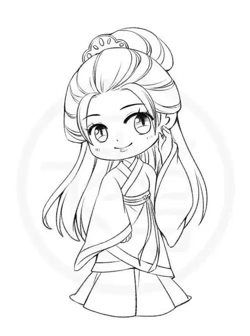 女孩人物少,喜欢诗人我的卡通古代话记得关注与分享,古代人物简笔画图