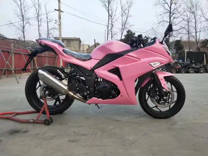定制川崎款式全新国四小忍者款式摩托车跑车战隼400双缸水冷电喷地平