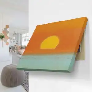 北欧日出配电箱画装饰画电盒子遮挡插座面板挂画简约客厅餐厅壁画