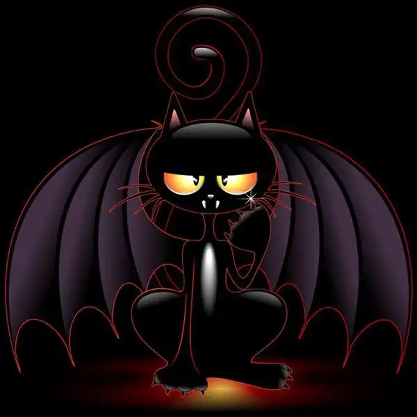 恐怖黑猫矢量