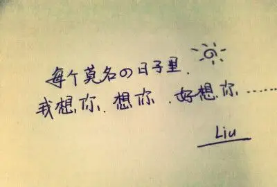每个莫名的日子里,我想你,想你,好想你.5015.06.12