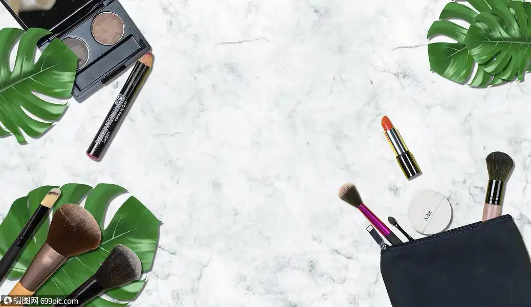 化妆品背景美妆彩妆背景
