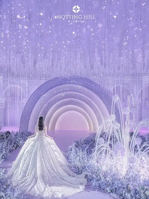 这场紫色水晶婚礼多少有点颜值牛逼症在身上