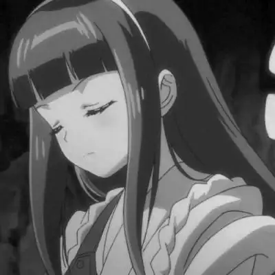 黑白动漫女头 微丧_女生头像_我要个性网