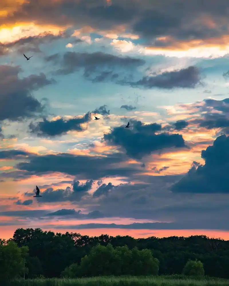 好看的晚霞当然要分享给你啊#评论区天空摄影展  - 抖音
