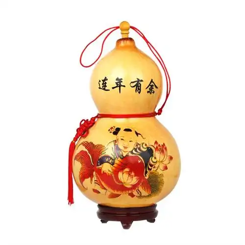 葫芦彩绘贴画转运摆件中小天然贴花水转贴纸葫芦