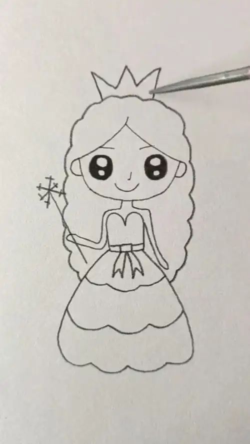 画一个可爱的小公主,多好看