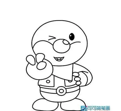 卡通摩尔简笔画