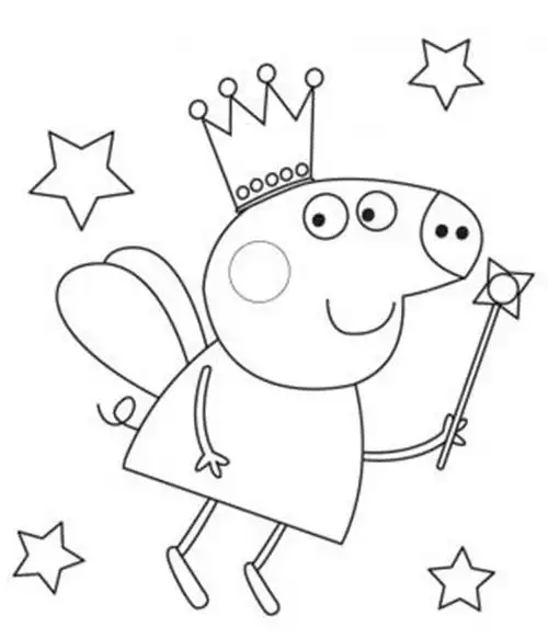 小猪佩奇简笔画图片